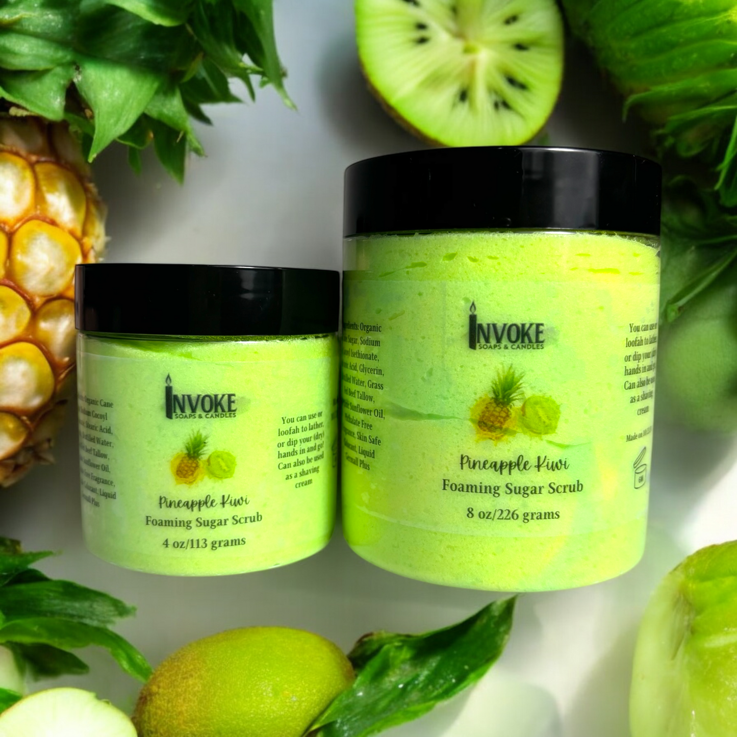 Pineapple Kiwi Foaming Sugar Scrub